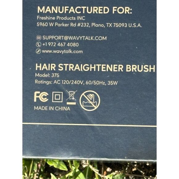 Wavytalk Hair Straightener Brush, Professional Salon Dual Voltage Auto off Model - Picture 6 of 7